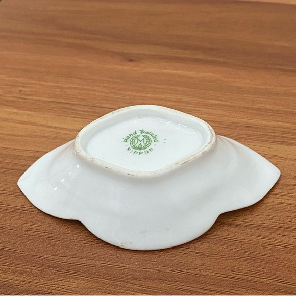 Set of 6 Vintage MORIMURA Nippon Moriage Handpainted Nut Dish Sauce Dip Dishes - Picture 11 of 16